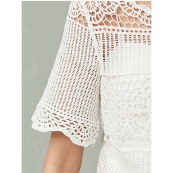 NEW James Coviello For Anthropolgie Women’s XS Lace Top - Picture 3 of 7